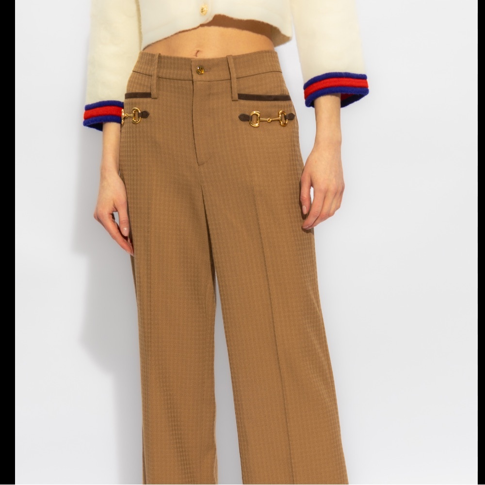 😍😍😍😍😍RARE VINTAGE GUCCI SILK BLEND TROUSERS